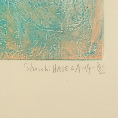 Shoichi Hasegawa (Japanese b.1929) Intaglio Print