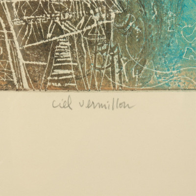 Shoichi Hasegawa (Japanese b.1929) Intaglio Print