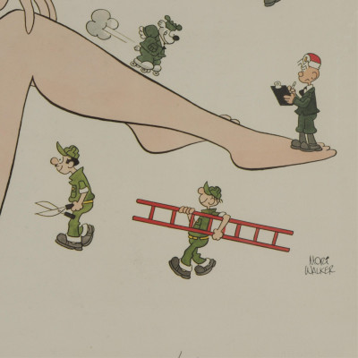 Mort Walker - Miss Buxley - color print