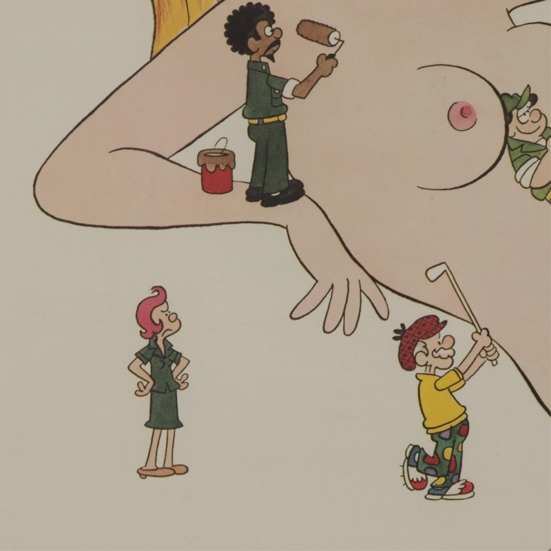 Mort Walker - Miss Buxley - color print