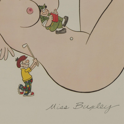 Mort Walker - Miss Buxley - color print
