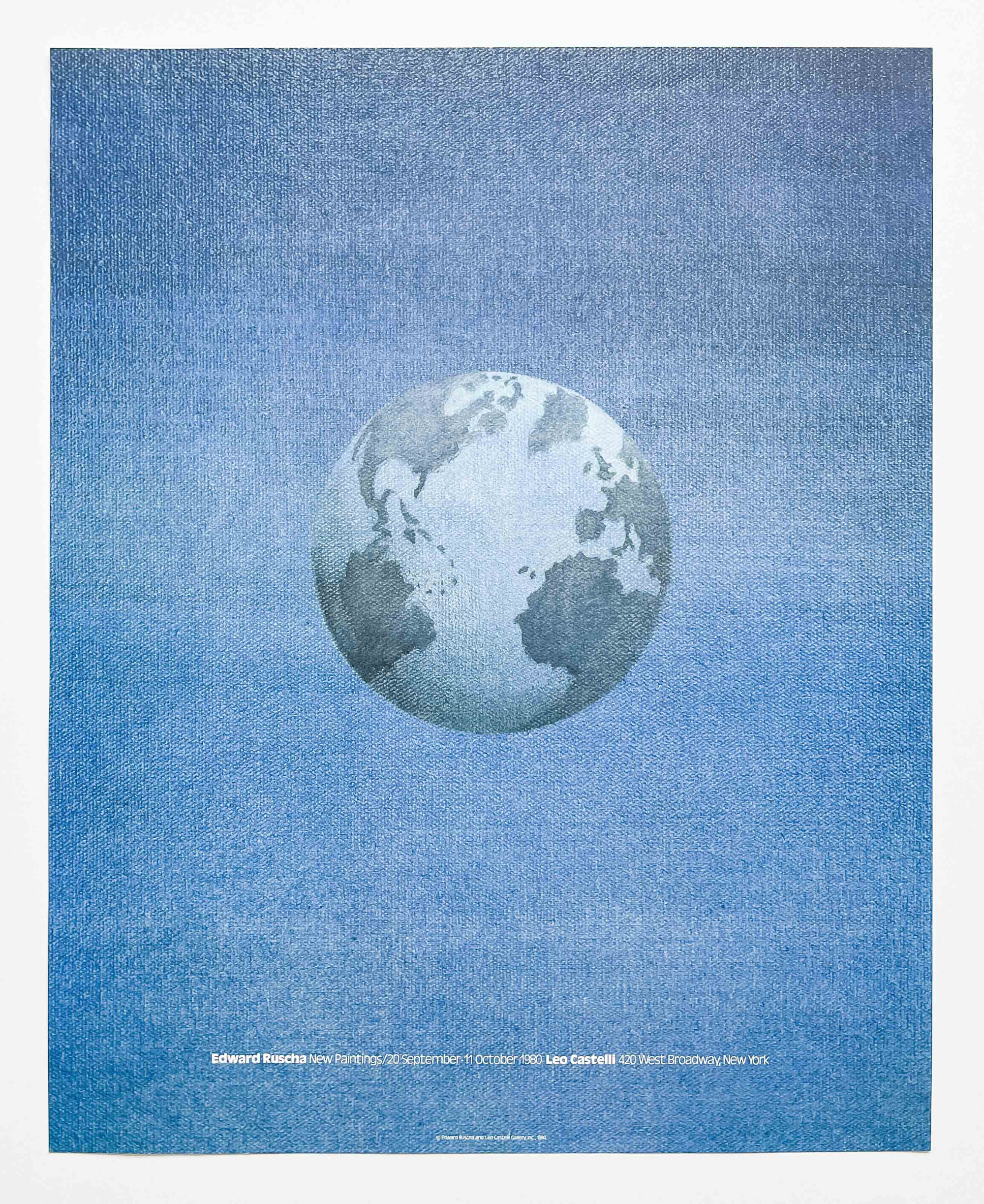 Ed Ruscha - Exhibition Poster for New Paintings, Leo Castelli