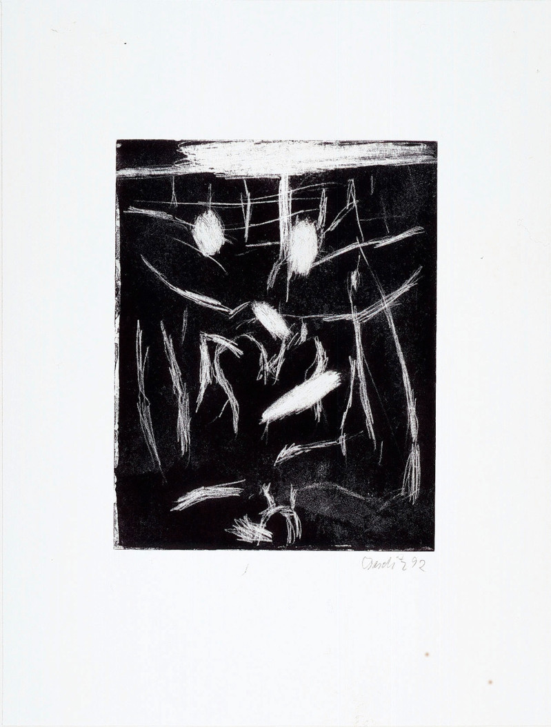 Georg Baselitz - Rimbaud (from the portfolio &quot;The Frozen Leopard&quot; I)