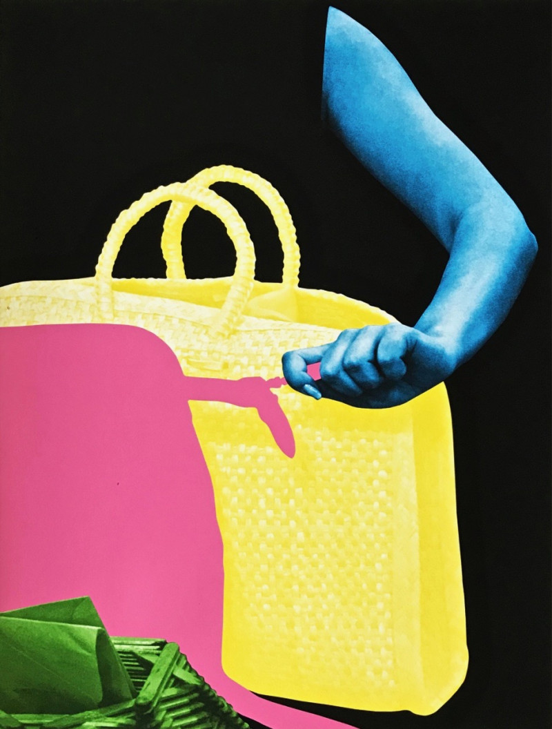 John Baldessari - Hands and/or Feet: Two Bags and Envelope Holder (with Envelopes)