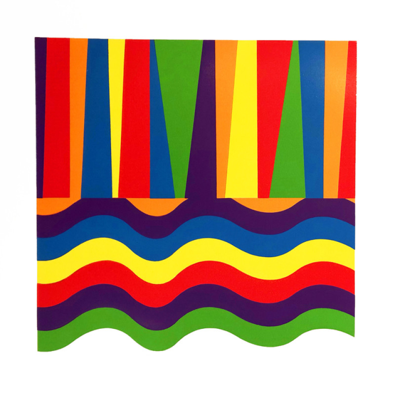 Sol Lewitt Arcs and Bands in color C