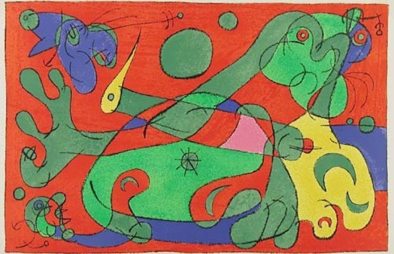 Joan Mir La Guerre pl X from Suites for Ubu Roi