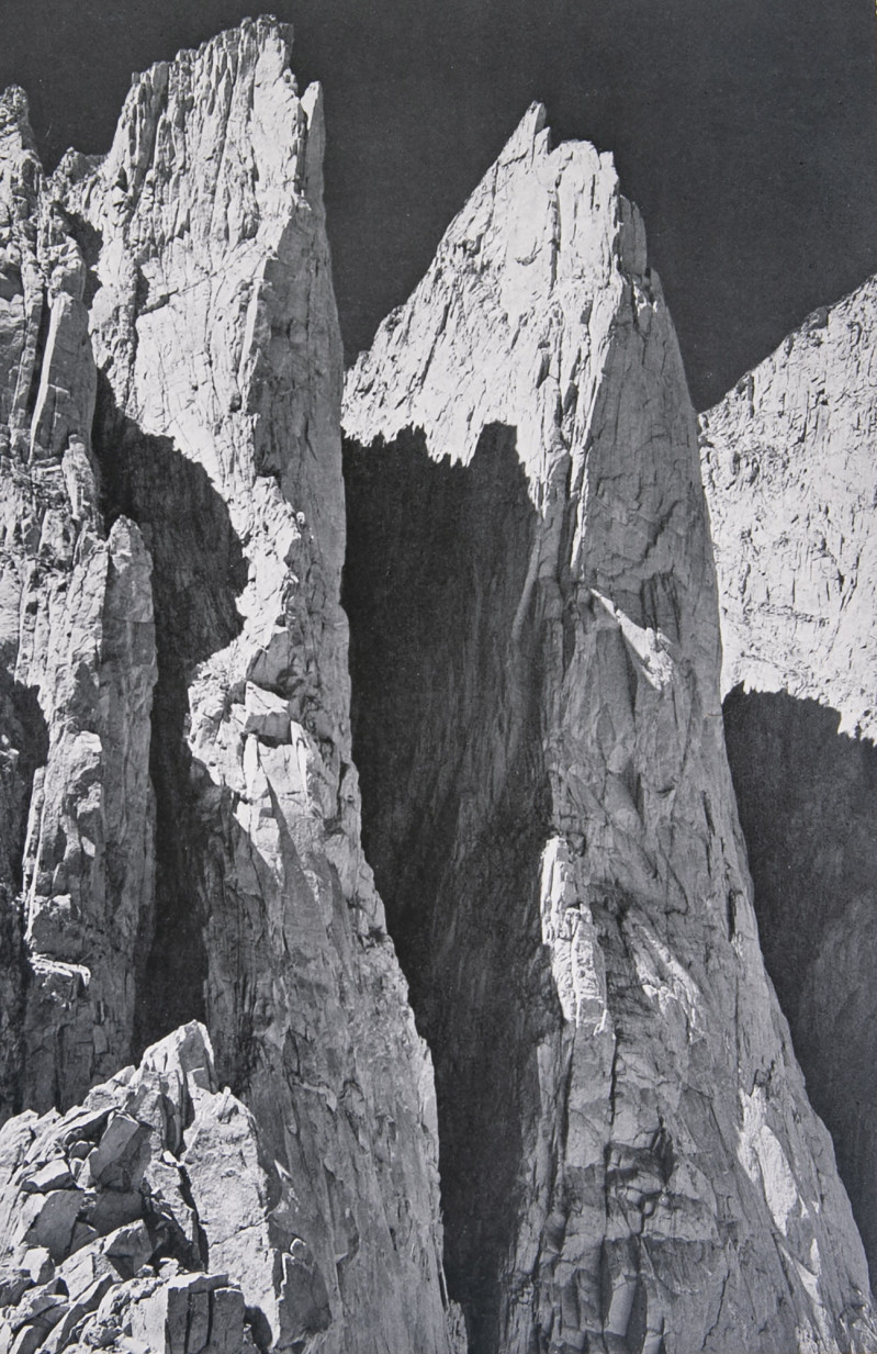 Ansel Adams Whitney Pinnacles (East Face) (from 'Sierra Nevada: The John Muir Trail')