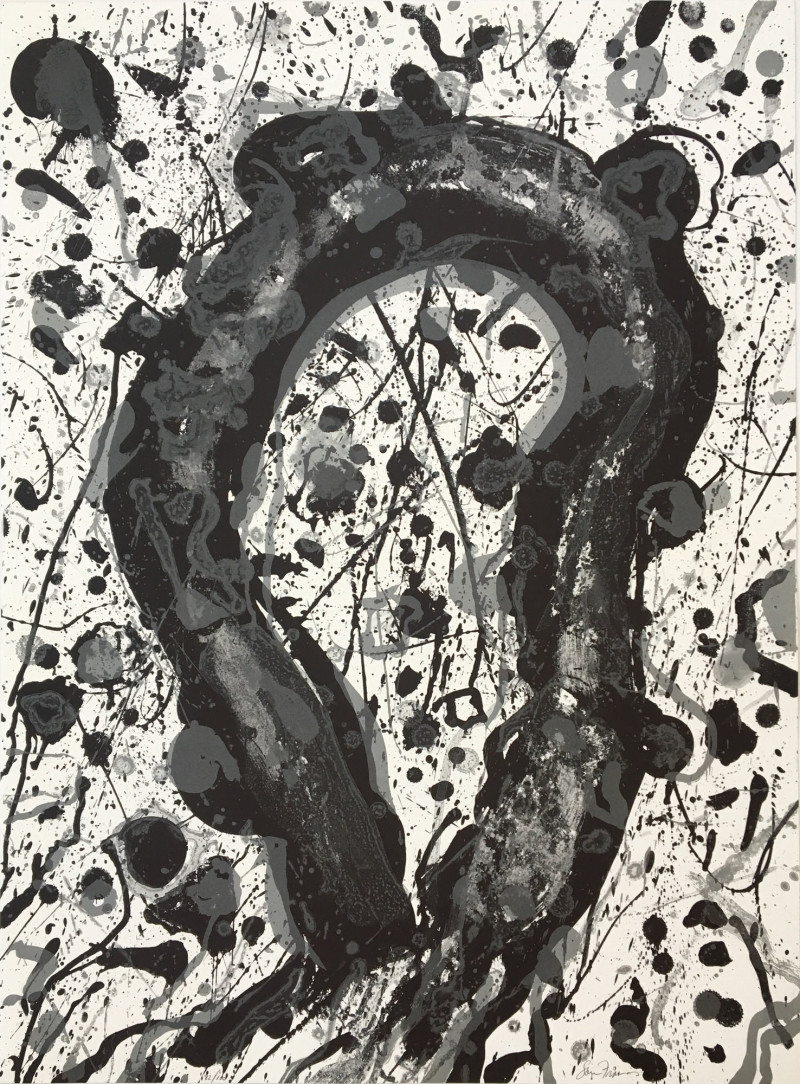 Sam Francis Untitled 1986 from Michel Waldberg Pomes dans le Ciel (black loop)