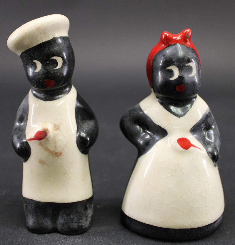 Black Americana Vintage Salt Pepper Shakers