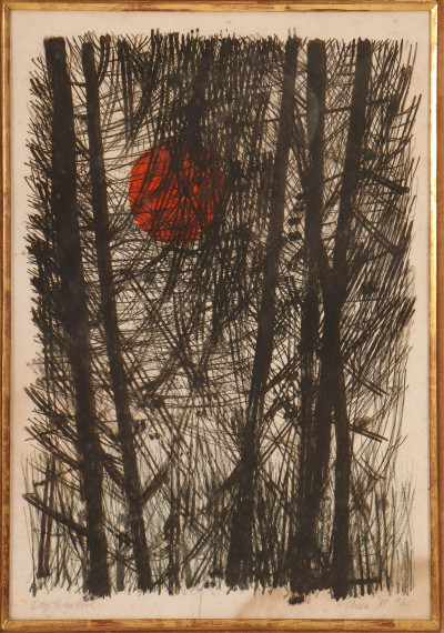 Bernard Cheese - Edge of the Wood, color litho