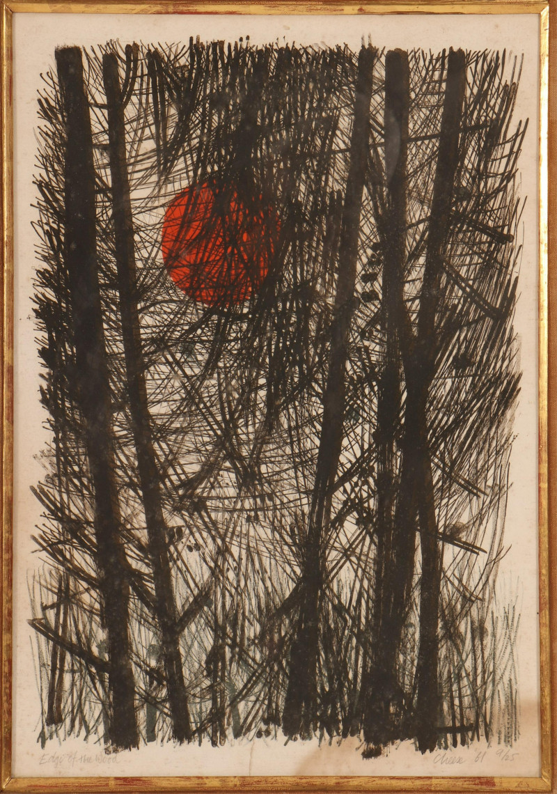 Bernard Cheese - Edge of the Wood, color litho