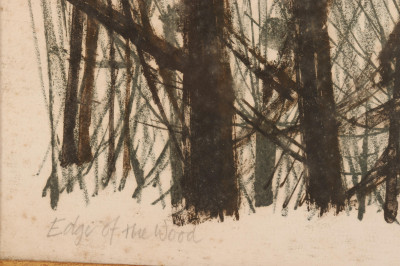 Bernard Cheese - Edge of the Wood, color litho