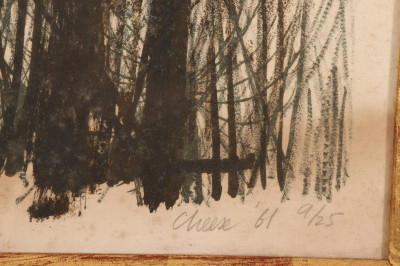 Bernard Cheese - Edge of the Wood, color litho