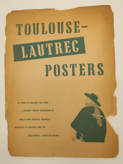6 Toulouse Lautrec Silkscreen Color Print Posters