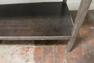 Contemporary Patinated Metal Tall Etagere