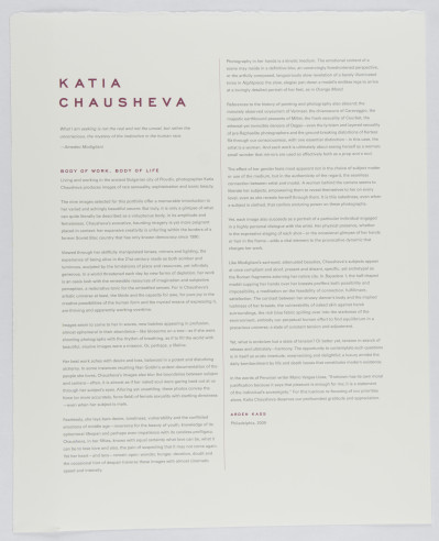Katia Chausheva – Photographs (2009)