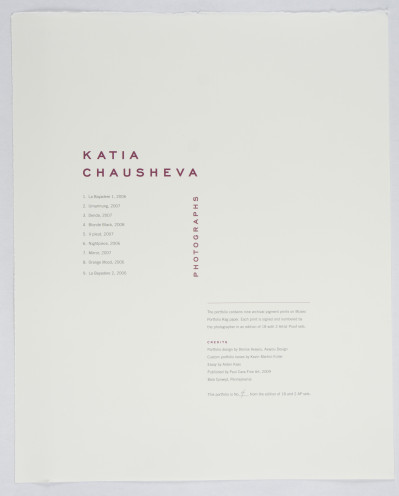 Katia Chausheva – Photographs (2009)