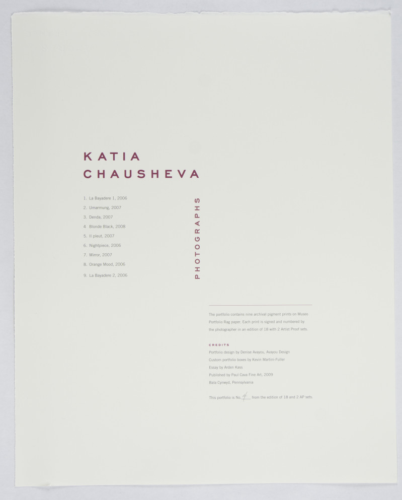 Katia Chausheva – Photographs (2009)