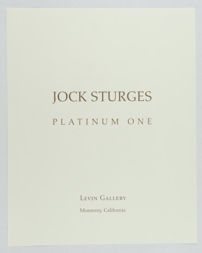 Jock Sturges – Platinum one