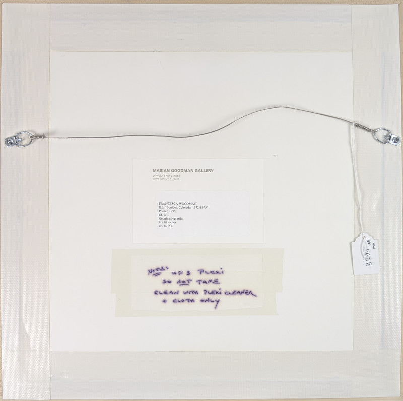 Francesca Woodman - E.6/ Boulder, Colorado, 1972-1975