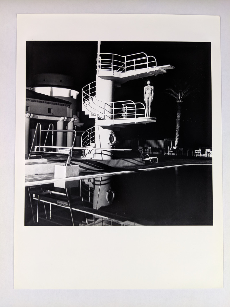 Helmut Newton - Diving Tower, Old Beach Hotel, Monte Carlo