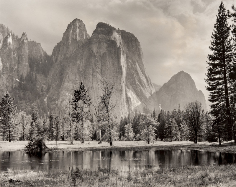 Ansel Adams - Cathedral Spires and Rocks, Late Afternoon, Yosemite National Park, California (1992)