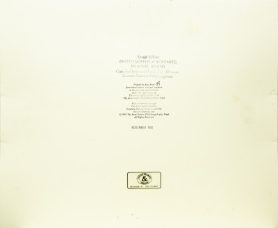 Ansel Adams - Cathedral Spires and Rocks, Late Afternoon, Yosemite National Park, California (1992)