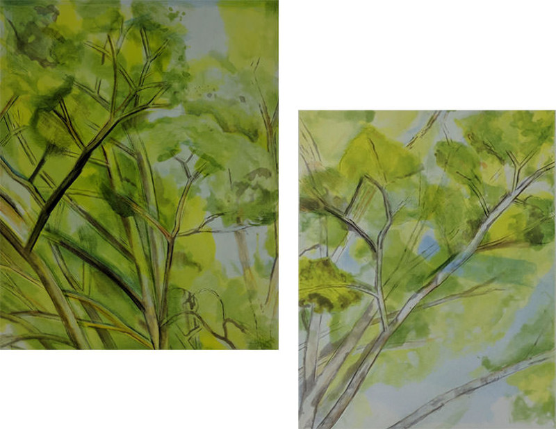 Sylvia Mangold - The Pin Oak Diptych