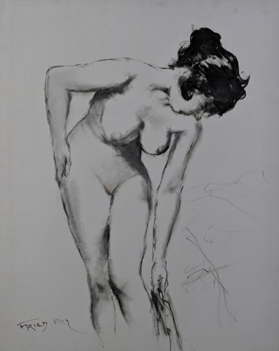 Pál Fried - Untitled (Nude, Black and White I)
