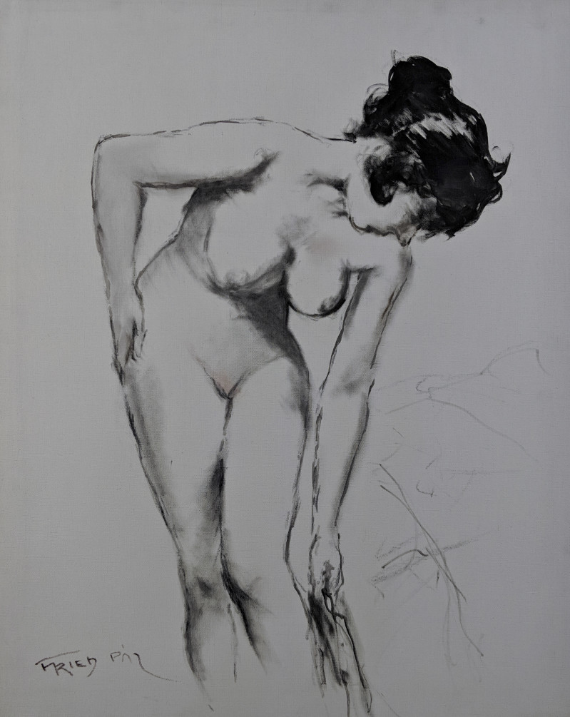 Pál Fried - Untitled (Nude, Black and White I)