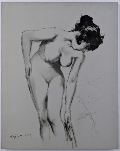 Pál Fried - Untitled (Nude, Black and White I)