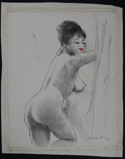 Pál Fried - Untitled (Nude, Black and White III)