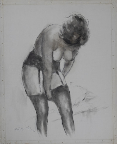 Pál Fried - Untitled (Nude, Black and White VI)