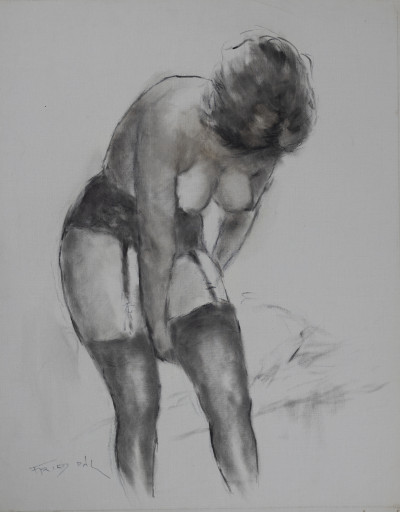 Pál Fried - Untitled (Nude, Black and White VI)