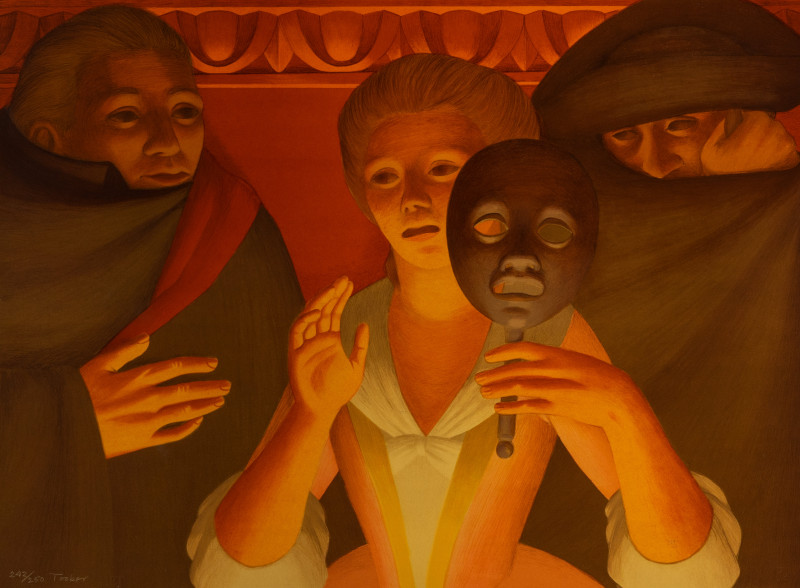 George Tooker - Un Ballo in Maschera, from the portfolio The Metropolitan Opera Fine Art Collection II