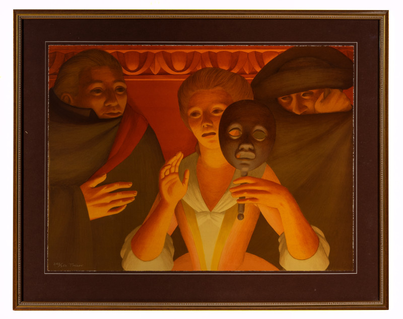 George Tooker - Un Ballo in Maschera, from the portfolio The Metropolitan Opera Fine Art Collection II