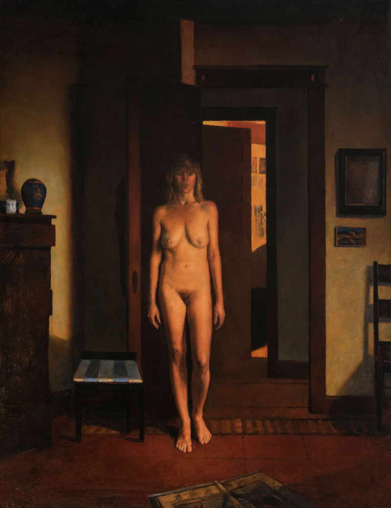 Stephen Brown - Woman Standing (Nude with Doors)