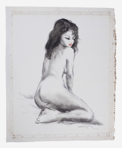 Pál Fried - Untitled (Nude black and white VI)