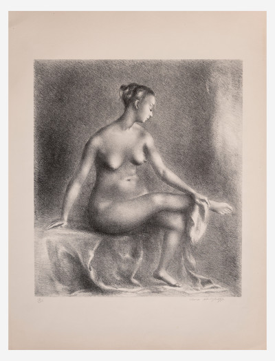 Clara Klinghoffer - Study of a Seated Nude