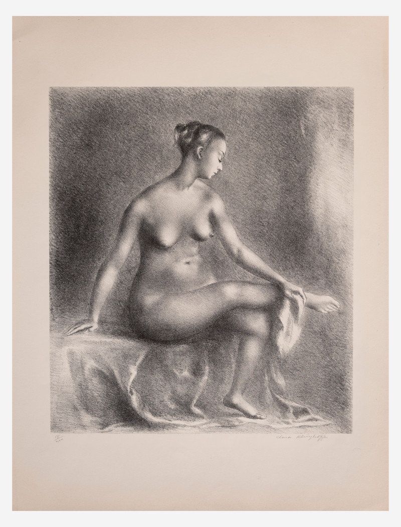 Clara Klinghoffer - Study of a Seated Nude