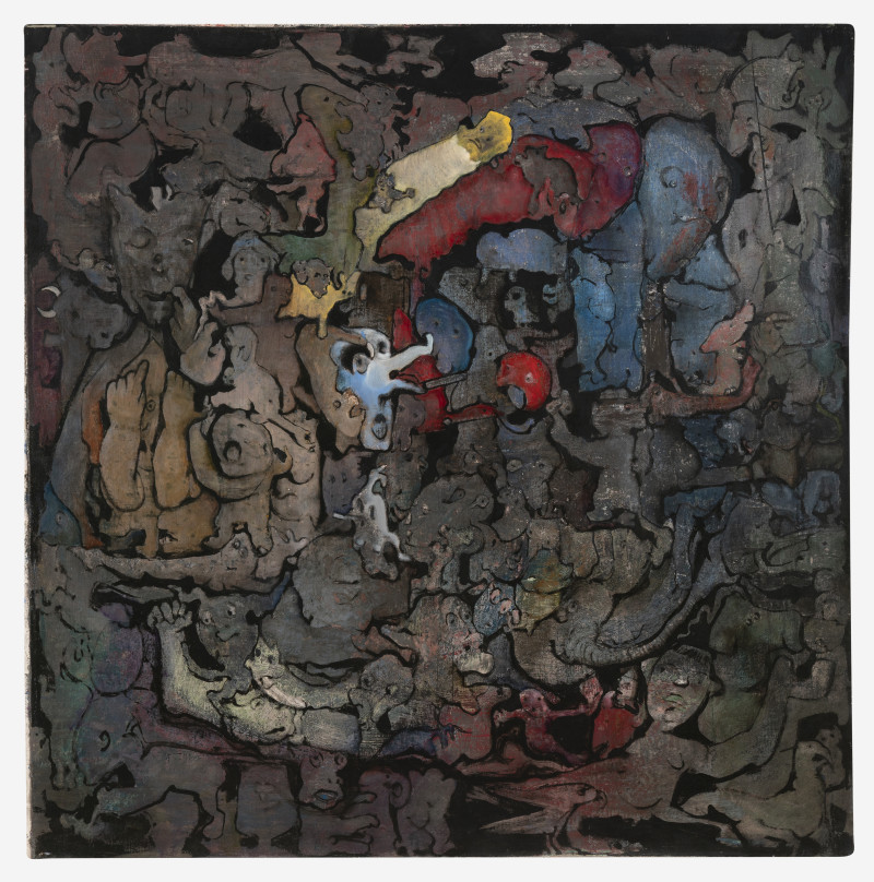 Benoît Gilsoul - Untitled (Figures in primary colors)