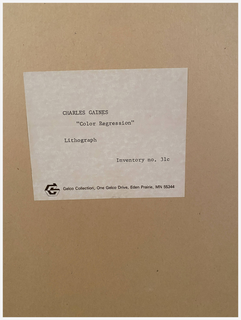 Charles Gaines - Color Regression 1, 2, 3