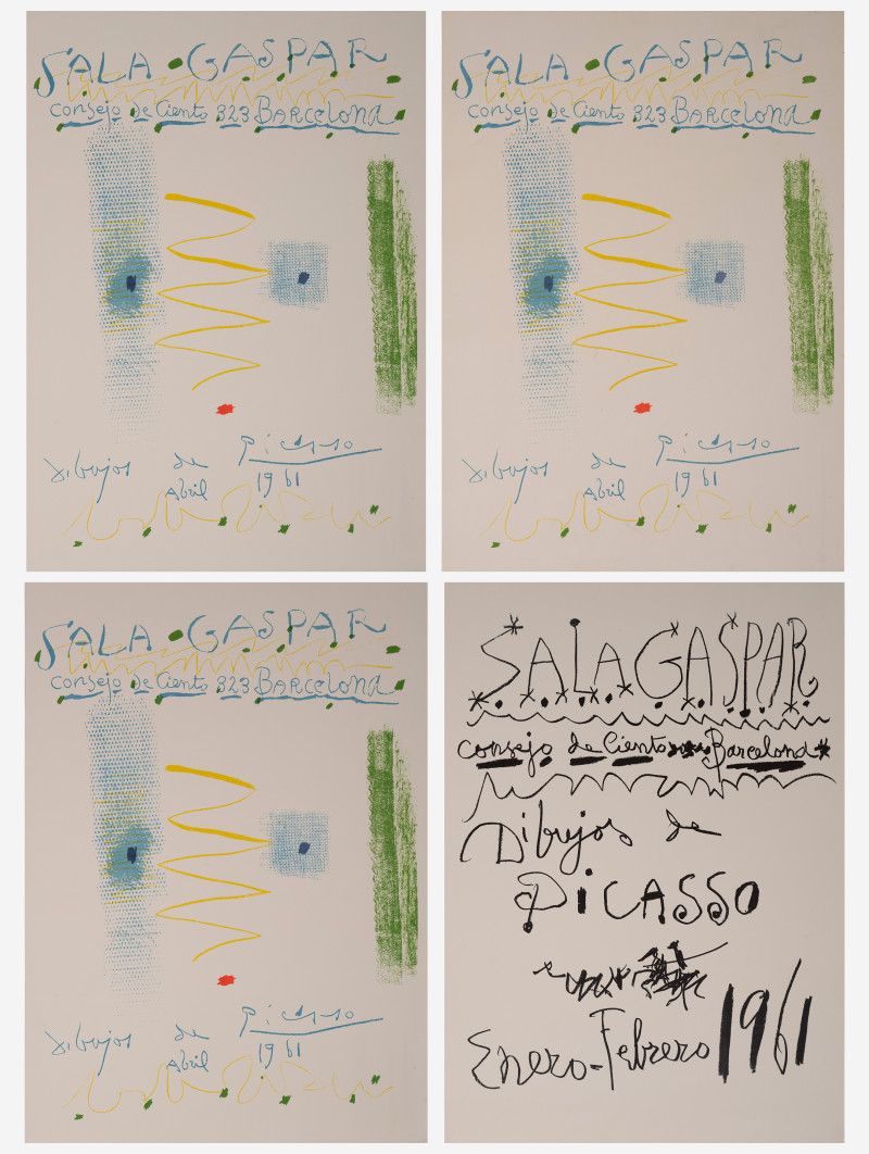 Pablo Picasso - Drawings by Picasso/ Dibujos de Picasso - Sala Gaspar, Barcelona, January-February 1961, April 1961 (4)