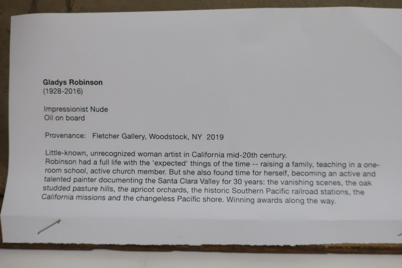 Gladys Robinson - Impressionist Nude O/B