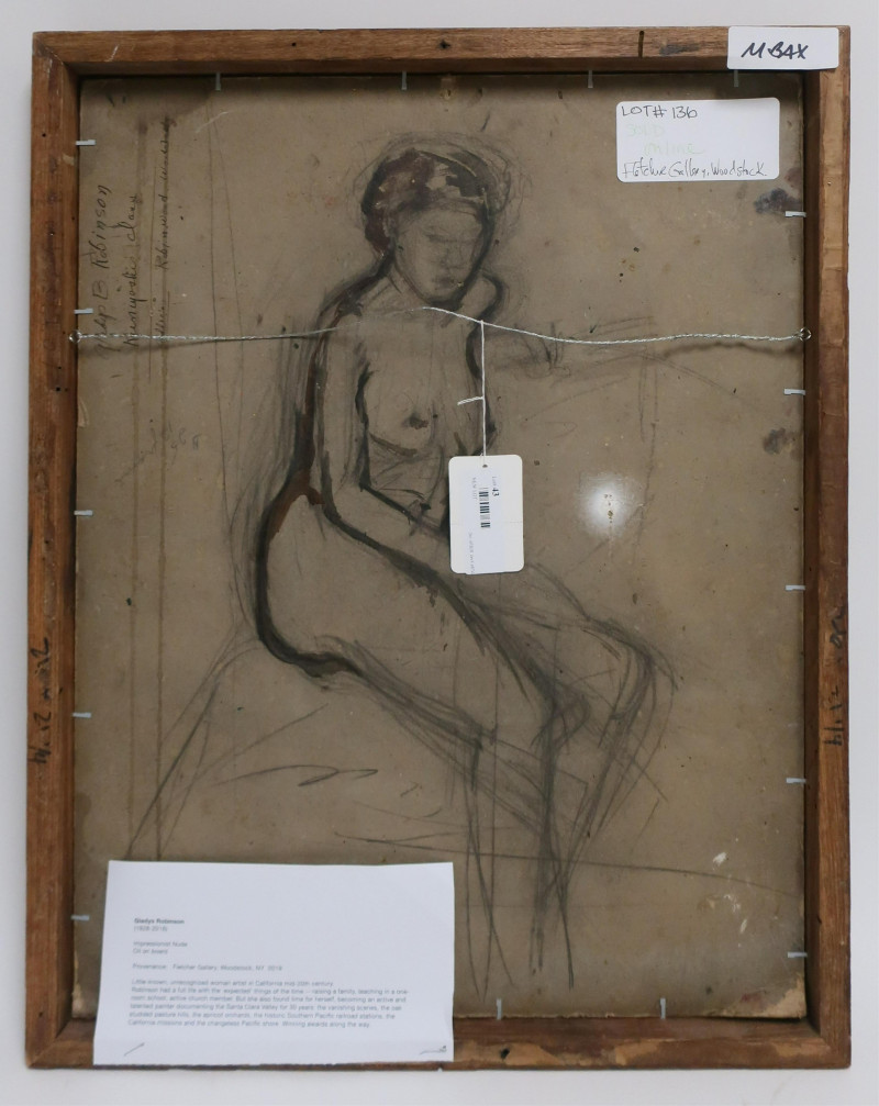 Gladys Robinson - Impressionist Nude O/B