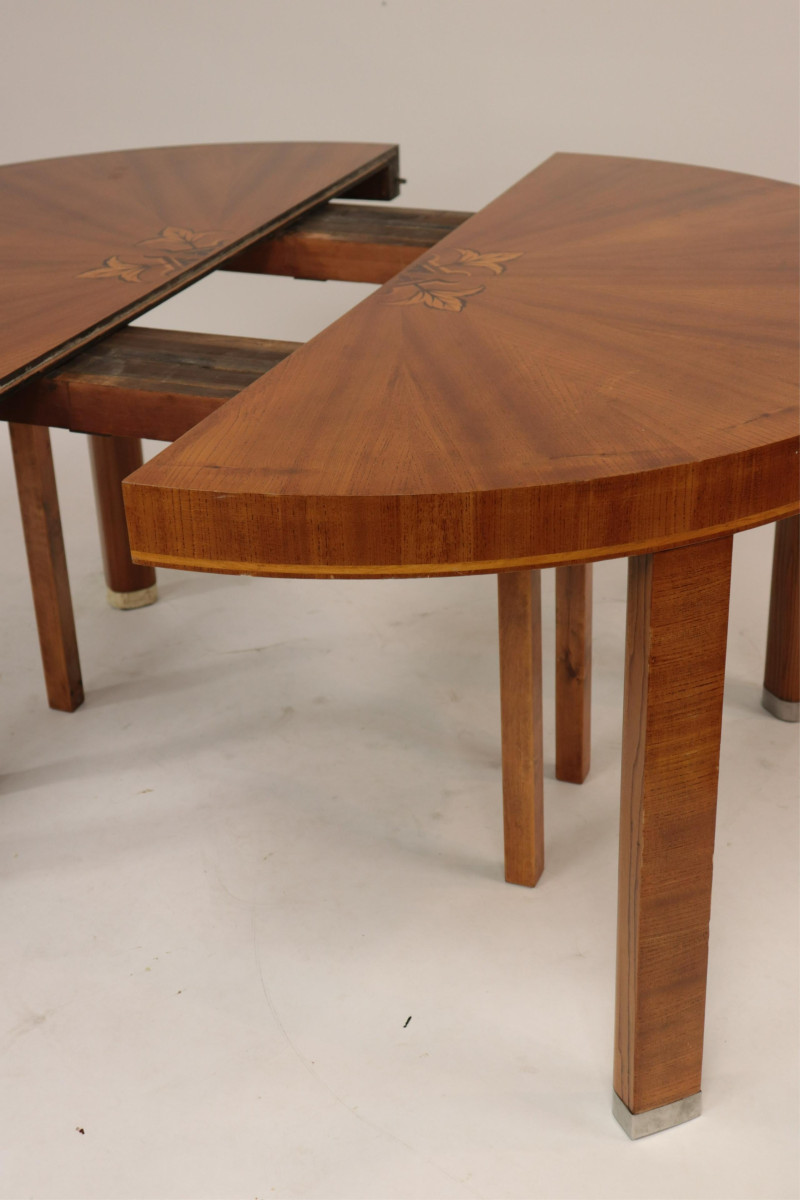 Art Deco Inlaid Extension Dining Table, c 1930