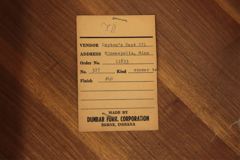 Pair Edward Wormley for Dunbar Triangular Tables