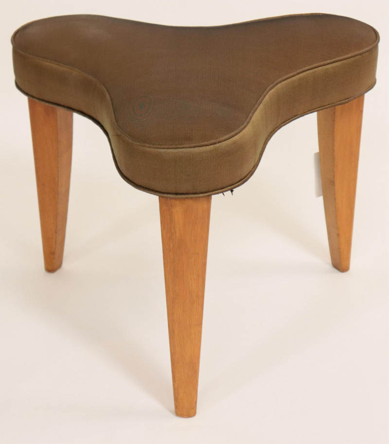 Mid Century Beechwood Triangular Bench