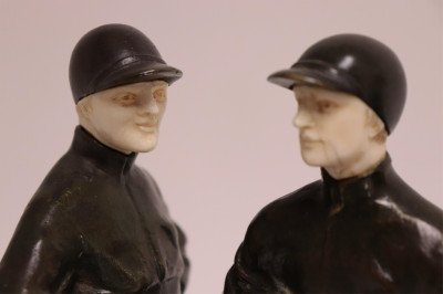 Maurice Giraud-Riviere, 4 Bronze Equestrian Figure