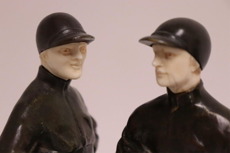 Maurice Giraud-Riviere, 4 Bronze Equestrian Figure